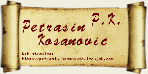 Petrašin Kosanović vizit kartica